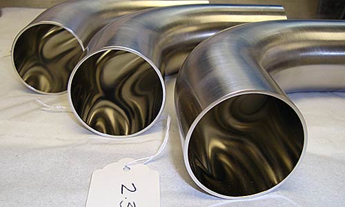 Electropolished stainless steel tubes